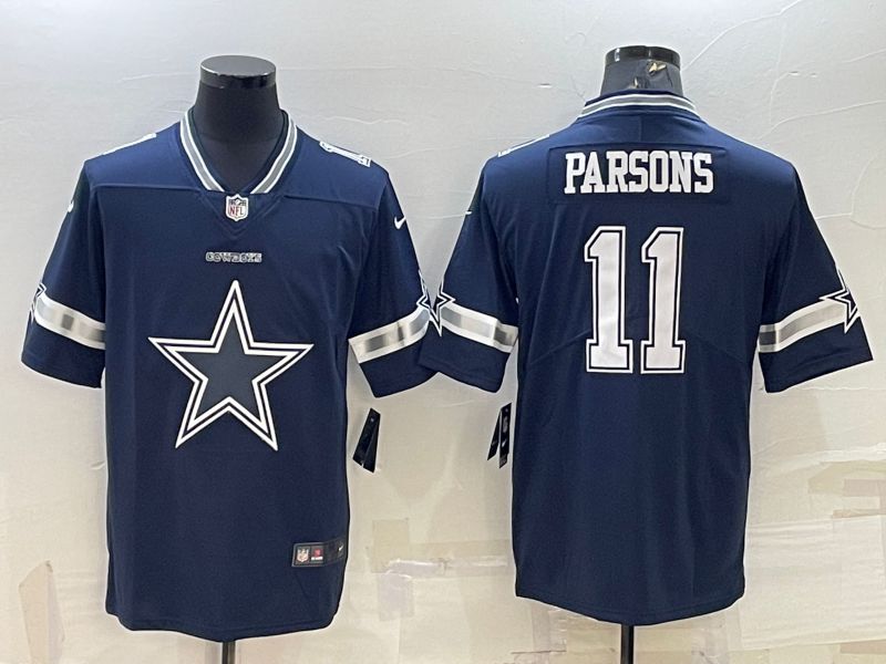 Men Dallas Cowboys #11 Parsons Blue 2022 Nike Limited Vapor Untouchable NFL Jersey->dallas cowboys->NFL Jersey